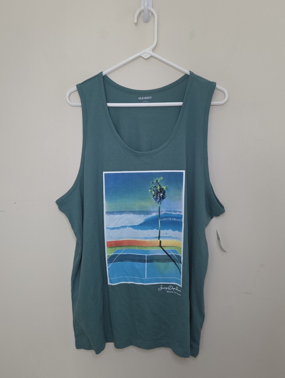 Men's Old Navy Green Malibu Tank Top Sz Large NWT